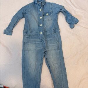 Gymboree Light Blue Denim Romper size xs 4